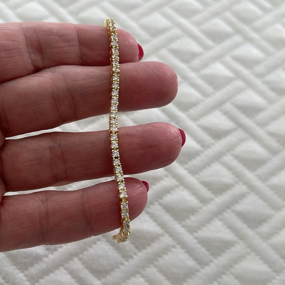Two for the price of 1 dainty nail necklace and tennis bracelet - Picture 4 of 7